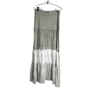 NEW Michael Stars Pull On Tie Dye Midi Maxi Casual Flowy Skirt Ombre Large